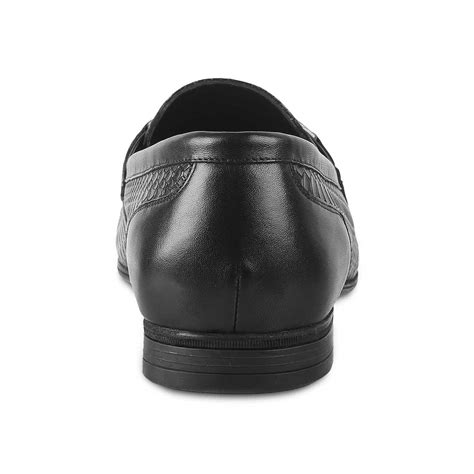 Buy Cytom Black Men's Leather Loafers Online at Tresmode