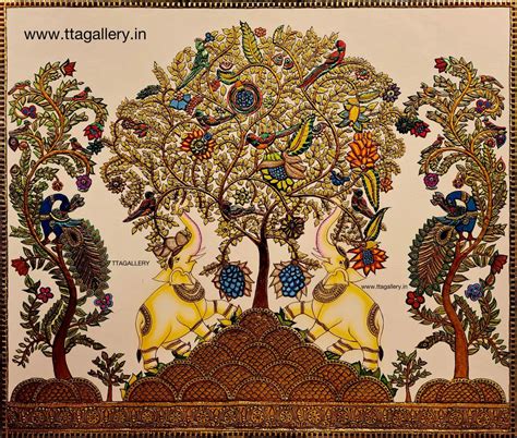 Life of tree Traditional Tanjore Painting
