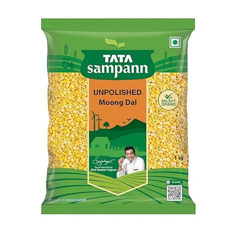 Tata Sampann Unpolished Moong Dal (Split), 1Kg : Amazon.in: Grocery ...
