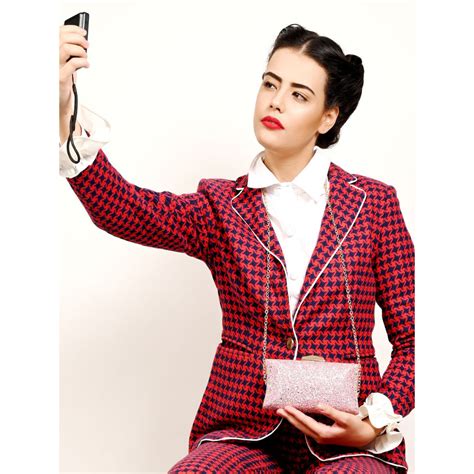 Buy Odette Rose Quartz Chic Embellished Boxy Clutch Online