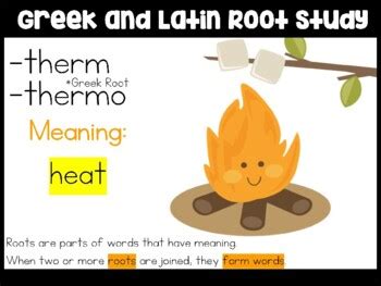 Greek and Latin Root Interactive PowerPoint -therm by Miss Mulica