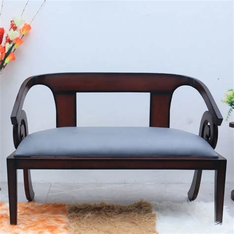 Arlaxa Solid Wood Love Sofa (Brown Grey) – DZYN Furnitures