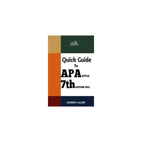 Buy Quick Guide to APA Style 7th Edition 2022: Concise Guide to APA ...