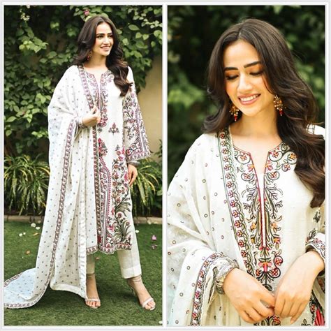 White Color Fancy Dhaga Embroidery Work Dress – SANSKRUTI