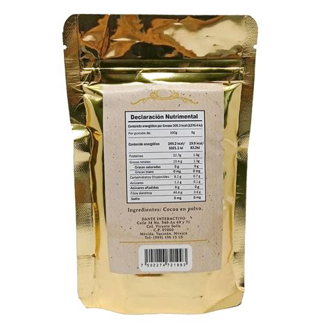 Cocoa Natural Dante Souvenir 100 grs | Chedraui
