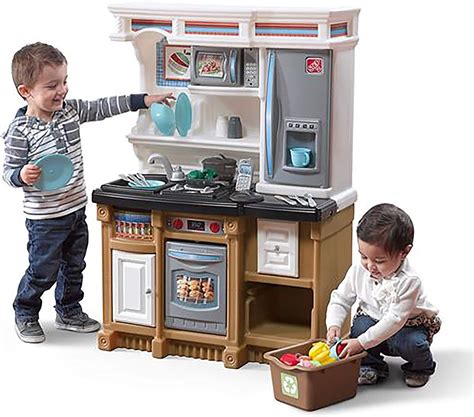 Step2 856900 LifeStyle Custom Kitchen Play, Brown & Black: Amazon.co.uk ...