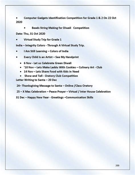 Co Scholastic Activities