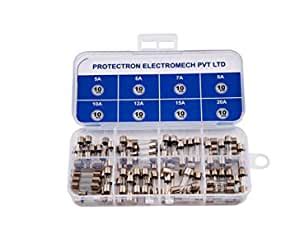 Protectron Electro TIME DELAY Glass cartridge Fuses 5x20mm- 80pc ...