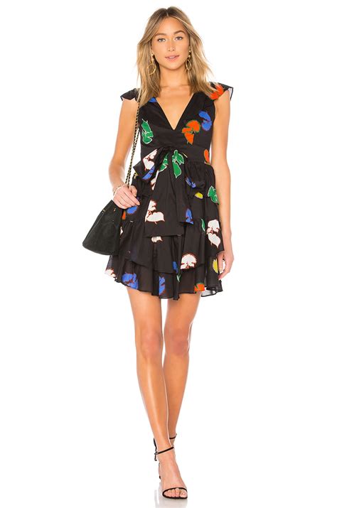 Cynthia Rowley Ruffle Dress in Rainbow Poppy | REVOLVE