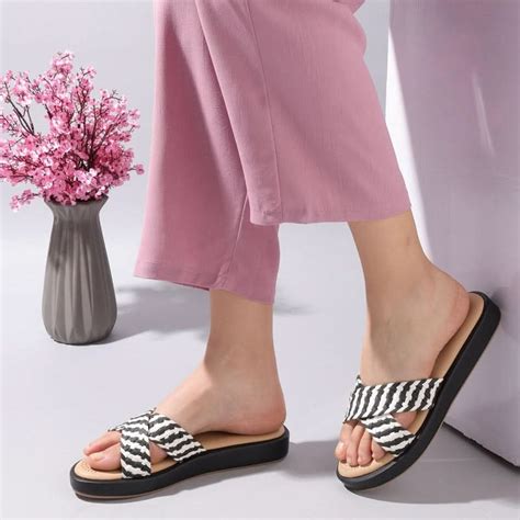 Skyla - Black and White Slip-Ons
