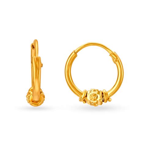Minimalistic Traditional Gold Hoop Earrings