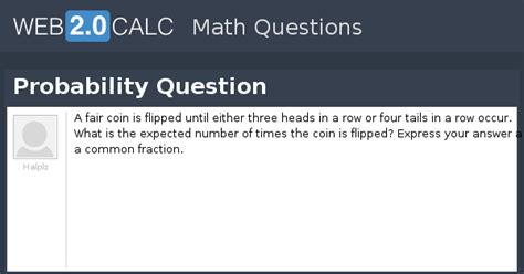 View question - Probability Question