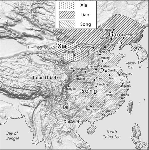 Song And Tang Dynasty Map