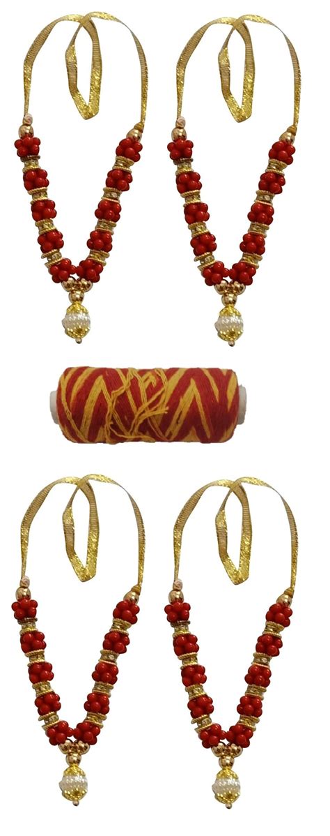 Buy Indian Handicrafts Small Garland Haar Mala for God Idol Indian ...