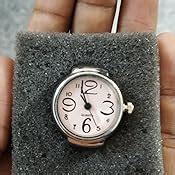 Buy Yellow Chimes Stainless Steel Black Dial Analog Watch Ring ...