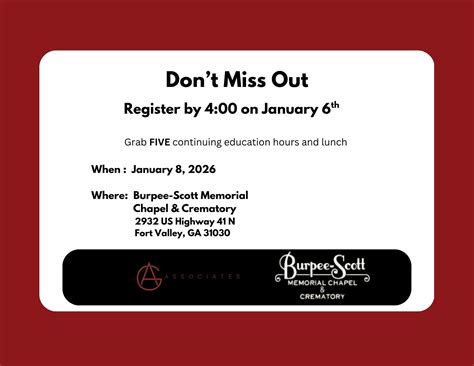 CE at Burpee-Scott Memorial Chapel & Crematory | AG | Associates