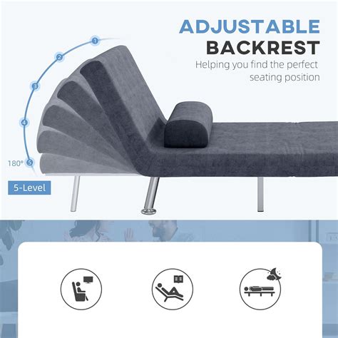 HOMCOM Convertible Chair Bed, 3-in-1 Velvet Sleeper India | Ubuy