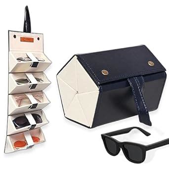 Buy FONSIE® Sunglass holder folding box 5 multiple slots Blue colour ...