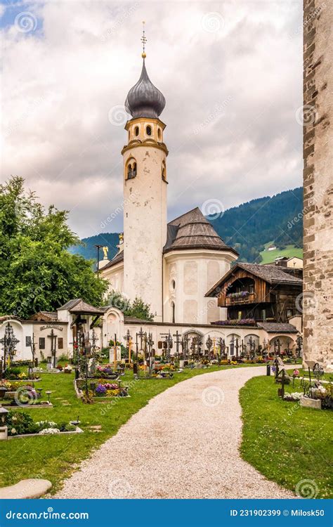 View at the Church San Michele in San Candido - Italy Editorial Stock ...