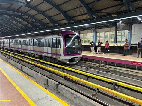 Challaghatta Metro Station Bangalore on Namma Metro Purple Line