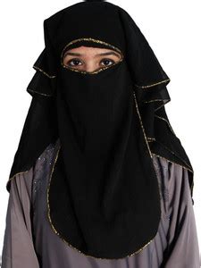 ARoohSa Georgette Self Design Burqa Price in India - Buy ARoohSa ...