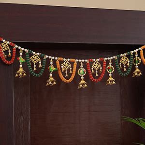 TIED RIBBONS Bandhanwar for Entrance Torans for Main Door Wall Hanging ...
