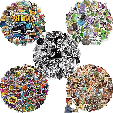 Buy Stickers 300 Pcs, Waterproof Sticker Decal, Vinyl Sticker for ...