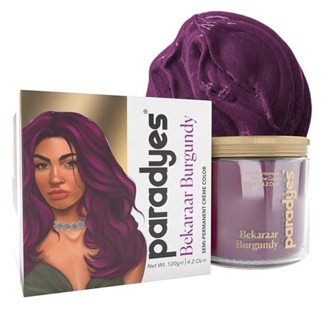 Paradyes Top-up Semi-permanent Bekaraar Burgundy DIY Conditioner Based ...