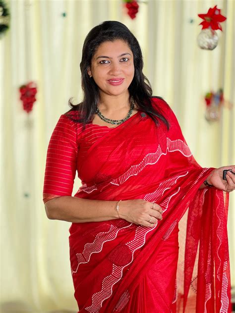 Machine Point Embroidery Detailed Kota Saree | NHH569 – Aham Designer ...