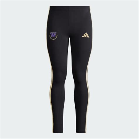 adidas Washington Essentials 3-Stripes Cotton Leggings - Black | Free ...
