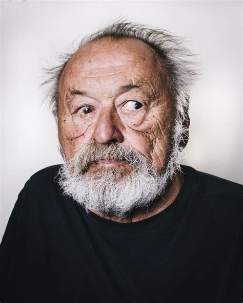 Michael David Friberg — Author Jim harrison in his writing cabin on his...