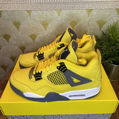 Nike Air Jordan 4 Lightning Tour Yellow Size 13 (2021) CT8527-700 *In ...