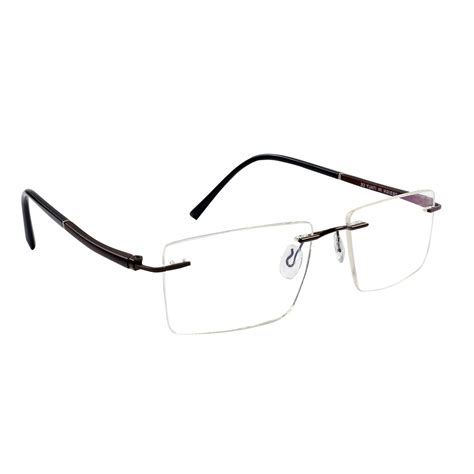Loscomun Computer Glasses Brown Rectangular Eyeglasses