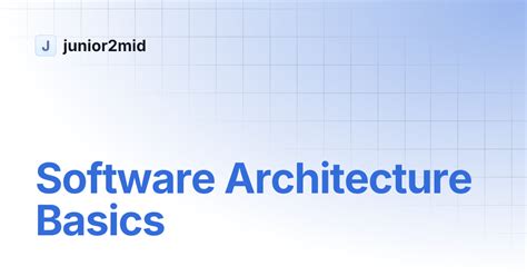 Software Architecture Basics 的图像结果