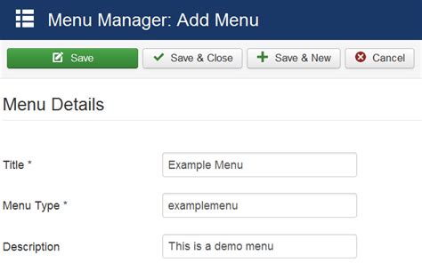 Image result for Joomla Menu Module
