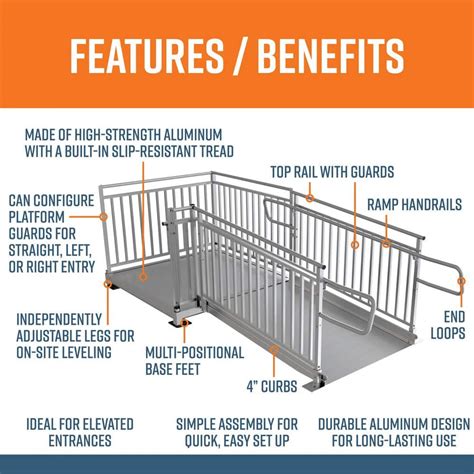 Buy PATHWAY HD 6 ft. Aluminum Code Compliant Modular Wheelchair Ramp ...