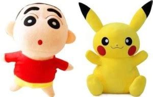teddy sales Shinchan And cute Pikachu pokemon Soft Toy - 30 cm ...