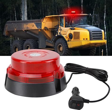 Amazon.com: Afurkuot Red LED Flashing Beacon Light, 48-LED 16 Modes Red ...