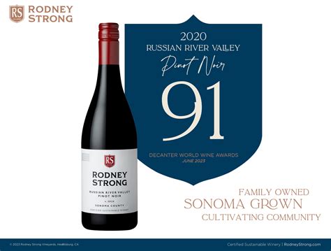 2020 RRV Pinot Noir - 91 points - Decanter World Wine Awards, Jun 2023 ...