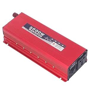 Car Power Converter, Overload DC to AC 5000W Pure Sine Wave LED Display ...