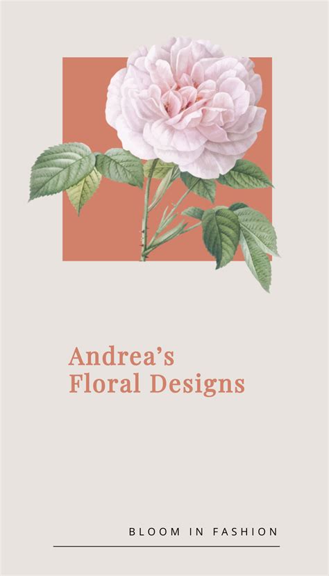 Floral Business Card Template 的图像结果