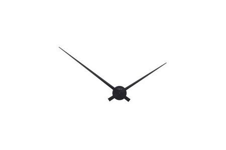 Gadget GENERIQUE Nextime horloge murale - hands - aluminium - noir Ã ...