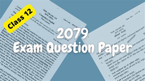 Image result for Class 12 Nepali Question Paper 2080