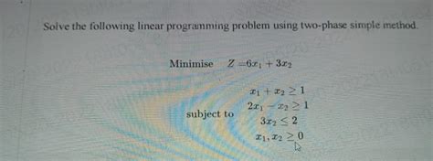 Image result for Tho Phase Method Linear Prgraming Problem