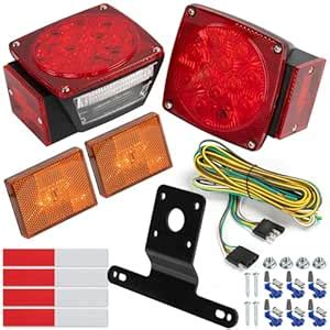 AUTO-GEKKO Full Set LED Trailer Light Kit - Stop Turn Tail License ...