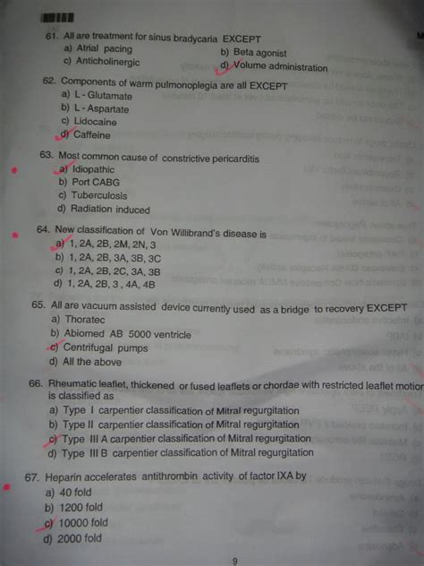 DM Entrance Papers List | Cardiac Anaesthesia | Dr Amarja Nagre