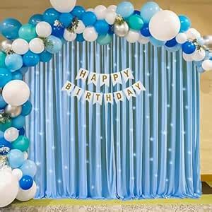Specialyou.In Blue Theme Birthday Decorations With Tulle Net Curtain ...