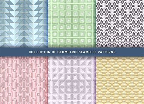 Set of pattern seamless with different concept. | Premium Vector