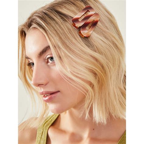 Buy Accessorize London Women's Marble Hair Clips (Pack Of 2) Online