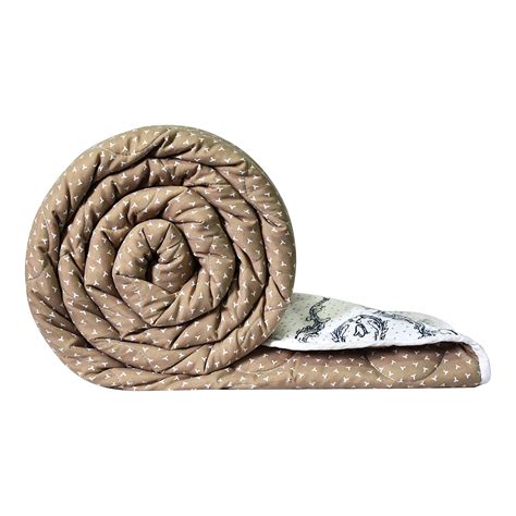 Divine Casa Microfibre All-Weather 120 GSM Printed Reversible Single ...